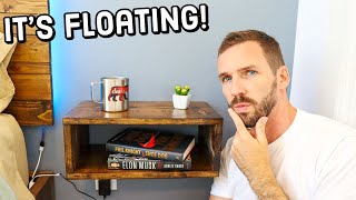 How to Make Floating Nightstands  Easy DIY Project [upl. by Javier]