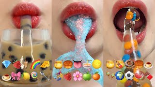 asmr 1HOUR EMOJI FOOD CHALLENGE DESSERT MUKBANG 1시간 이모지 챌린지 모음집 eating sounds [upl. by Eimaraj152]