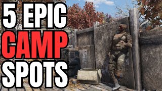 Fallout 76 Best CAMP Locations  Top 5 Spots Part 7 [upl. by Nonnahsed]