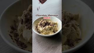 Easy Tiny Chocolate Shavings Hack chocolate dessert chocolatedecoration hack baker toppings [upl. by Aeniah]