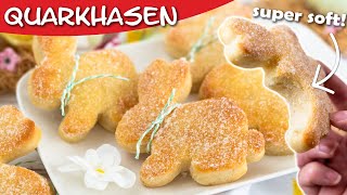 Quarkhasen Rezept backen  so soft und lecker aus QuarkÖlTeig [upl. by Allison]