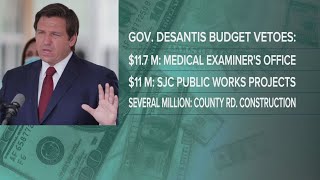 DeSantis uses lineitem veto on state budget What Jacksonville area projects got nixed [upl. by Deloria24]