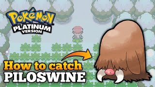 How To Catch Piloswine In Pokemon Platinum  Piloswine Location [upl. by Philpot]