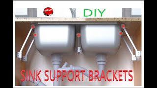 Falling Kitchen Sink support bracket repair DIY  Under counter mount [upl. by Mikaela]