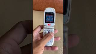 Panasonic EBX400 Silver Unlocked Flip mobile phone simple basic classic elder panasoniceluga [upl. by Sana]