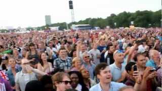 Mo Farah 5000m final in Hyde Park [upl. by Ailb]