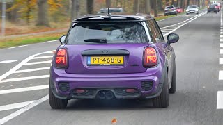 Mini Cooper S F56 with DECAT Fi Exhaust  LOUD POPS amp BANGS Accelerations Revs Tunnel Flame [upl. by Rother]