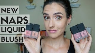 NARS Liquid Blushes  Swatches  Demo [upl. by Eignat]