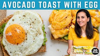 Avocado Toast With Egg  Fried Scrambled Boiled amp Poached [upl. by Hsaka894]