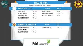 Sunshine Heights 1st XI v Keilor Park 1st XI [upl. by Yonatan]