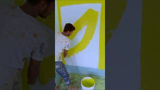 Wall colour painting Bedroom colour paint  Colour combination colour code 7773 shorts painting [upl. by Padriac]