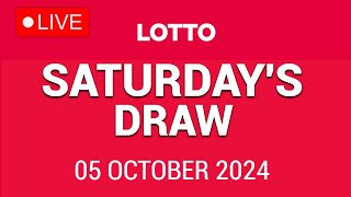 The National Lottery Lotto Draw Live results from Saturday 05 October 2024  tonights lotto [upl. by Ellenig]