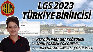 LGS 2023 Türkiye Birincisi  Kabataş Erkek Lisesi 500 Tam Puan [upl. by Crespi93]