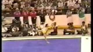 Oksana Omelianchik  1988 USA vs USSR  Floor Exercise [upl. by Onirefes49]