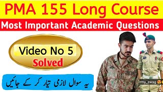 PMA Long Course Academic Test Most Important and Repeated Questions  Pma academic Experience [upl. by Ardnak806]