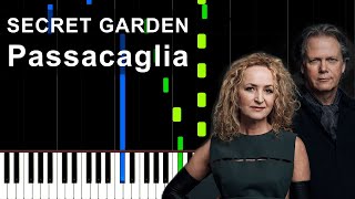 Passacaglia  Secret Garden Piano Tutorial [upl. by Ecirum392]