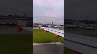 Easyjet going to take off 😊❤️😉 easyjet takeoff windowview [upl. by Klepac750]