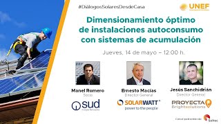 Webinar 10 Dimensionamiento óptimo instalaciones autoconsumo [upl. by Odraleba]