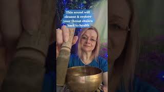 Unblock your throat chakra with singing bowl sound healing [upl. by Odlanir189]