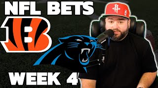 Bengals vs Panthers Week 4 Bets  NFL Picks With Kyle Kirms [upl. by Perrin616]