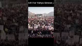 Yemen Stands with Palestine Tens of Thousands Protest in Sanaa sinwar israel houthi viralvideo [upl. by Eilrahc379]