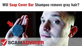 Soap Cover Bar Shampoo Review from a person with hair going gray Does Soapcover grey coverage work [upl. by Eijneb]