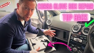 Corsa Glove Box Repair  Best amp Simple Way [upl. by Borszcz123]