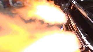 Aventador vs Mclaren 12C Flamethrower Battle [upl. by Jarl]