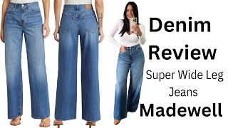 Wide Leg Denim Review  Madewell [upl. by Morrissey]