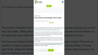 AZ Tax Credit Made Simple [upl. by Enelrac899]