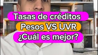 ¿Cuál Tasa de un crédito hipotecario es mejor ¿Pesos o UVR [upl. by Atenek]