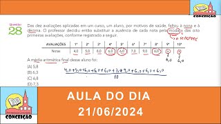 Aula 08 Correção Matemática UERJ 2025 1° Exame de Qualificação 1 [upl. by Tisbee830]