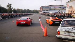 McLaren 650S vs Ferrari 458 Italia DRAG [upl. by Thedric]