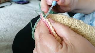 Joining crochet Squares using the Attic24 method [upl. by Knepper]