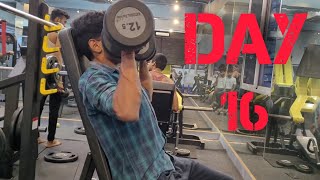 DAY  16 vlog  30 days gym arc series  gym minivlogfitstvloggymseriesmyfirstgymvlog [upl. by Etnoj]