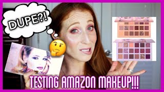 Amazon Makeup Review  UCANBE Aromas Palette Huda Beauty New Nudes Dupe  Swatches  Tutorial [upl. by Ayidah]