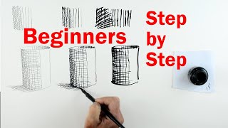 Pen and Ink Beginners PART 1  How to Draw using Lines and Pen and Ink [upl. by Ahsienel]