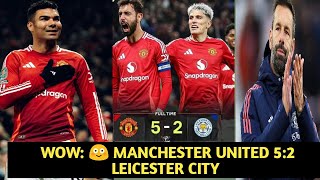 MAN UNITED THUMP LEICESTER 52 AT OLD TRAFORD [upl. by Roux351]