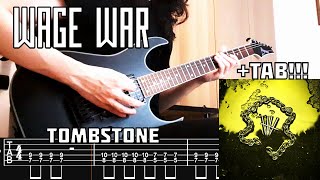 WAGE WAR  Tombstone Guitar Cover  TAB NEW SONG 2024 [upl. by Schramke]