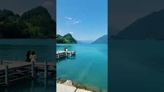 Beautiful Brienzersee Lake In Iseltwald Switzerland [upl. by Jolda]