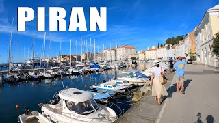 Piran Slovenia Walking Tour 4k [upl. by Siramad]