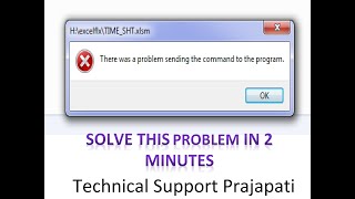 while opening excel there was a problem sending the command to the program  EXCEL 2007  2022 [upl. by Renato]