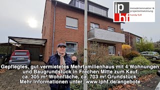 Gepflegtes gut vermietetes Mehrfamilienhaus mit 4 WE und Baugrundstück in FrechenMitte zum Kauf [upl. by Amlas]