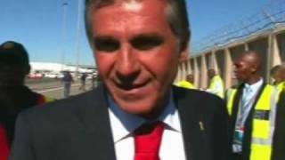 FIFA World Cup 2010  Carlos Queiroz and Portugal are up beat about there chances [upl. by Latsirc]