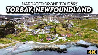 Breathtaking 4K Drone Views Over Torbay Newfoundland 🏞️🚁  Spectacular Aerial Footage [upl. by Elrod]