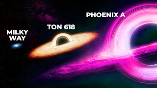 TON 618 VS PHOENIX A  Black Hole Size Comparison [upl. by Idnyl566]