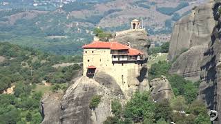 Kalampaka Greece  Meteora monasteries [upl. by Ahseenal]