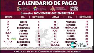 Calendario de pago Bienestar [upl. by Alison]