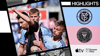 New York City FC vs Inter Miami CF  Messi Yankee Stadium  Full Match Highlights [upl. by Sualohcin]