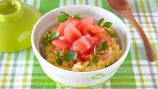 Creamy Scrambled Eggs and Tomato Rice Bowl ヘルシー美肌丼  OCHIKERON  CREATE EAT HAPPY [upl. by Kahle]